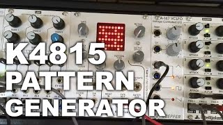 Video thumbnail for Eurorack - K4815 Pattern Generator by Luftrum1