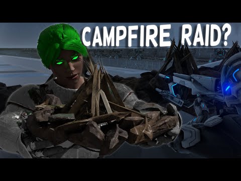 Using A Campfire to RAID a TEK BASE! ARK Survival Evolved