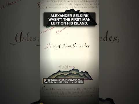Alexander Selkirk wasn't the island's first castaway.  #history #booktok