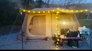 Spring Camping | Moaklaq Camping Hub Tent | Shenandoah River State Campground, Va | Site#14