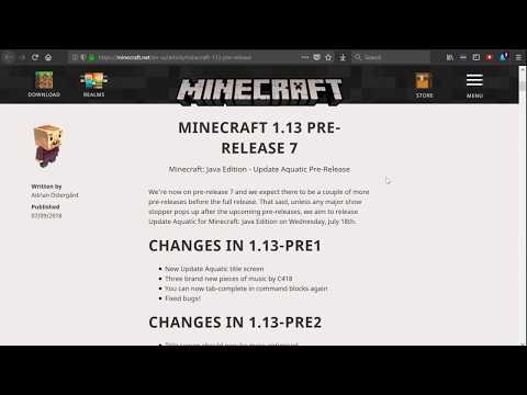 xisumatwo - Minecraft 1.13 Release Date Finally Announced!