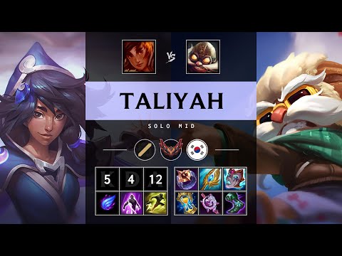 Taliyah Mid vs Corki - KR Grandmaster Patch 25.19