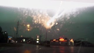 preview picture of video 'Power pole explodes after very close lightning strike'