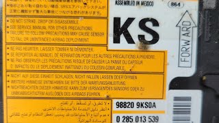2019 Nissan Versa SRS Module Location and Removal