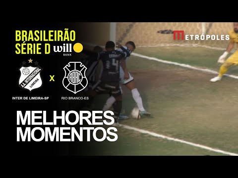 Confira melhores momentos de INTER LIMEIRA-SP 0 X 0 RIO BRANCO-ES pelo Brasileirão Série D Will Bank