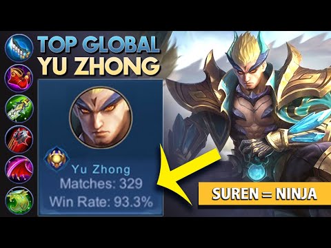 Fast Game Top Global Yu Zhong | How Pro use Yu Zhong | Mobile Legends Bang Bang