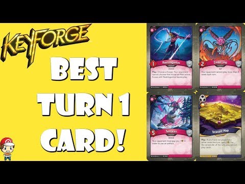 The Best Keyforge Cards to Play on Turn 1! Video