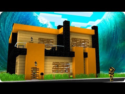 MASSI HOUSE VS TSUNAMI IN MINECRAFT 😱
