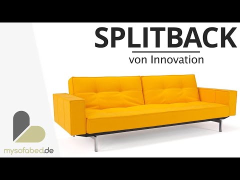 SPLITBACK Schlafsofa mit Frej Armlehnen von Innovation - mysofabed.de