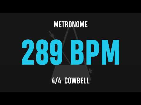 289 BPM 4/4 - Best Metronome (Cowbell)