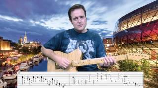 John Mayer - City Love(live) AGT - Guitar lesson with TAB