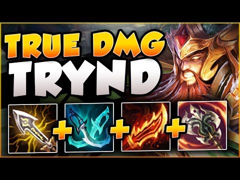 RIOT?? 100% CRIT TRYND DEALS 35% TRUE DMG?? TRYNDAMERE SEASON 8 TOP GAMEPLAY! - League of Legends
