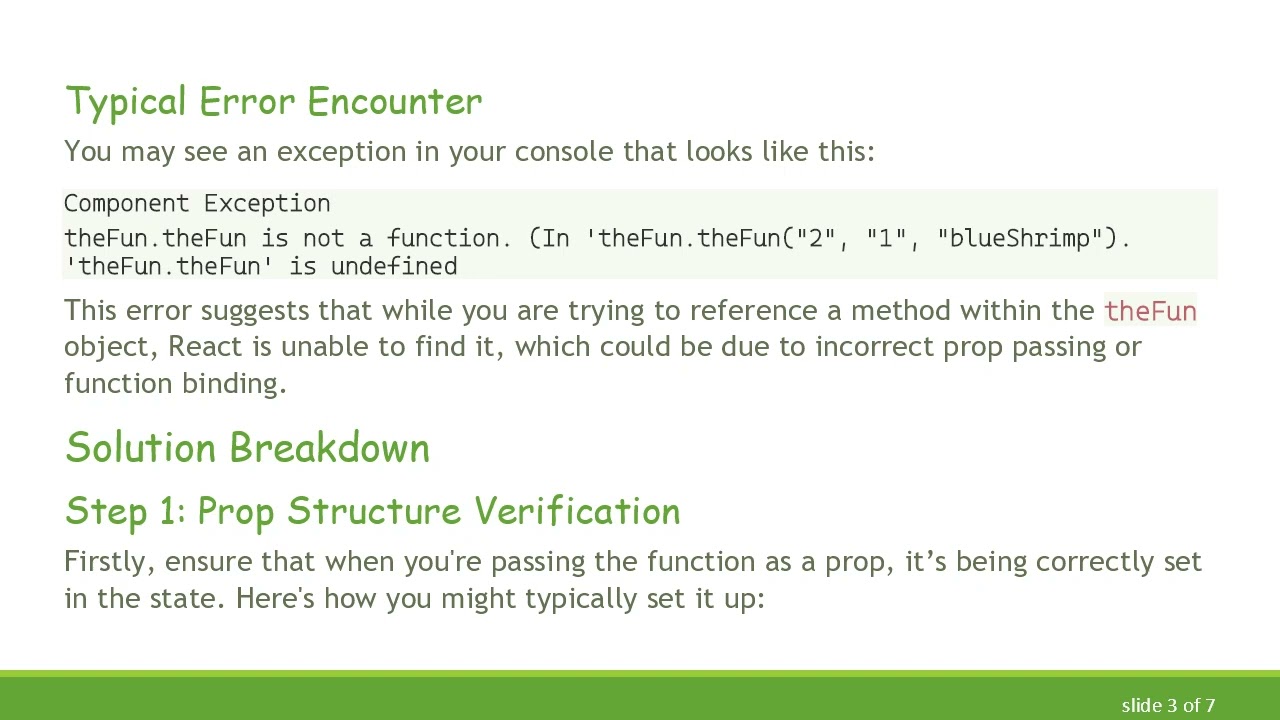 How to Fix the Error: 