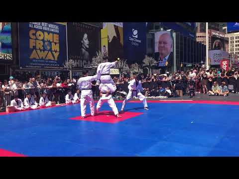 Kukkiwon World Taekwondo Demonstration Team Times Square New York CIty