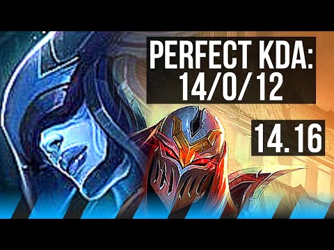 LISSANDRA vs ZED (MID) | 14/0/12, Legendary | EUW Master | 14.16