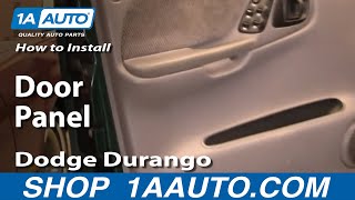 How To Remove Door Panel 98-03 Dodge Durango