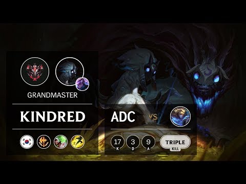 Kindred ADC vs Ezreal - KR Grandmaster Patch 9.18