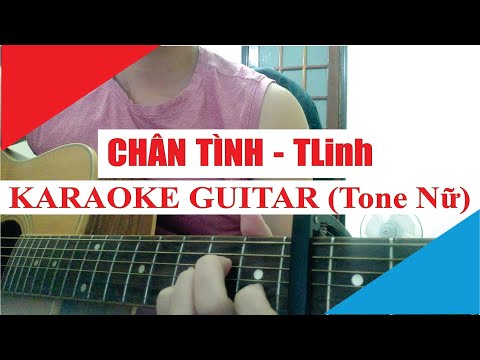 [Karaoke Guitar] CHÂN TÌNH - QUANG TRUNG X TLINH | Acoustic Beat