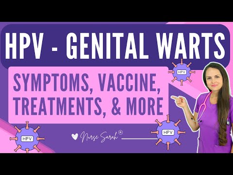 HPV Genital Warts Treatment, Vaccine, Symptoms, Nursing STI NCLEX Review | Human Papillomavirus
