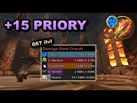4.5M  Overall Arcane Mage M+ PoV | +15 Priory of the Sacred Flame | WoW 11.1 The War Within Season 2