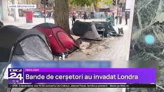 Români în mahalaua din centrul Londrei. Orașul a fost invadat de bande de cerșetori