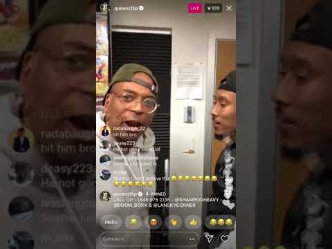 QueenzFlip Records Fight on Instagram Live (Very Funny)
