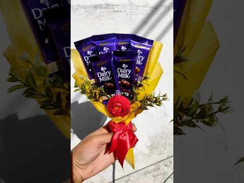 Dairy milk bouquet / chocolate bouquet #shorts #valentinesday #bouquet