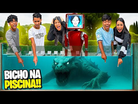 CASSANDRA PUT A SCARY ANIMAL IN THE POOL! HOW ARE WE GOING TO TAKE IT OUT? STEVEN AND GABRIEL ARE...