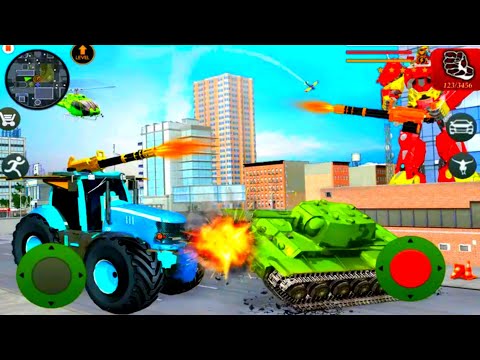 Flying Tractor Robot Transform Games || Robot Games 🚜🤑|| Android Gameplay 2021