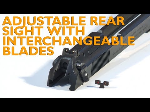 Beretta 92/96/98 FS - Adjustable Rear Sight with Interchangeable Blades