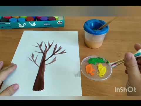 Заняття з малювання Тема: 'Осіннє дерево '