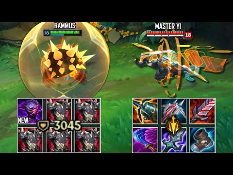 3000 ARMOR RAMMUS vs MASTER YI FULL BUILD FIGHTS & Best Pentakills!