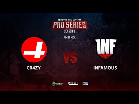 CR4ZY vs Infamous, BTS Pro Series 3: Americas, bo3, game 1 [Mortalles & Adekvat]