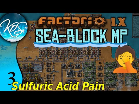 Factorio Seablock 3 - SULFURIC ACID / EXPANDING POWER | MP with Mathias