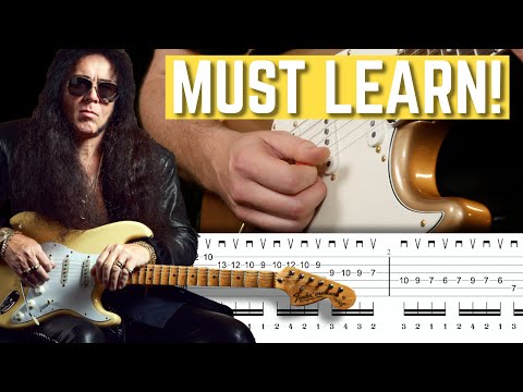 Yngwie Malmsteen Harmonic Minor Guitar Alternate Picking Pattern