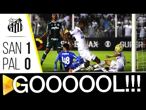 Santos 1 x 0 Palmeiras | GOL | Brasileirão (29/10/16)