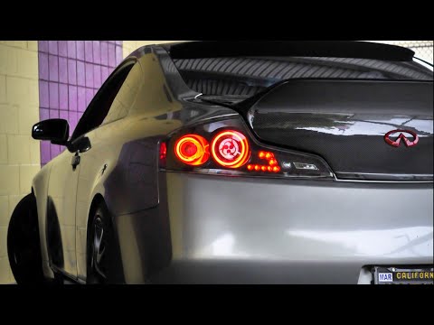 G35 Custom Clear Lens Halo Tail Lights! 06-07 Model!