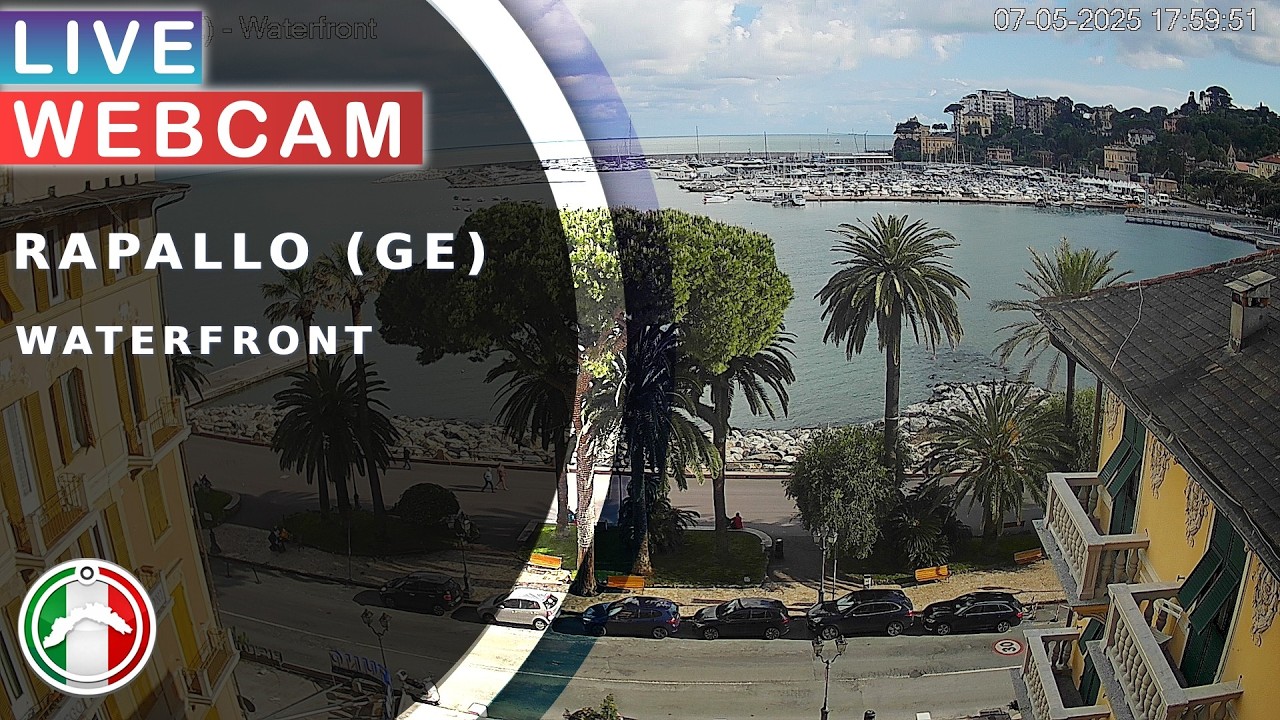 Live webcam view of Rapallo Waterfront Promenade