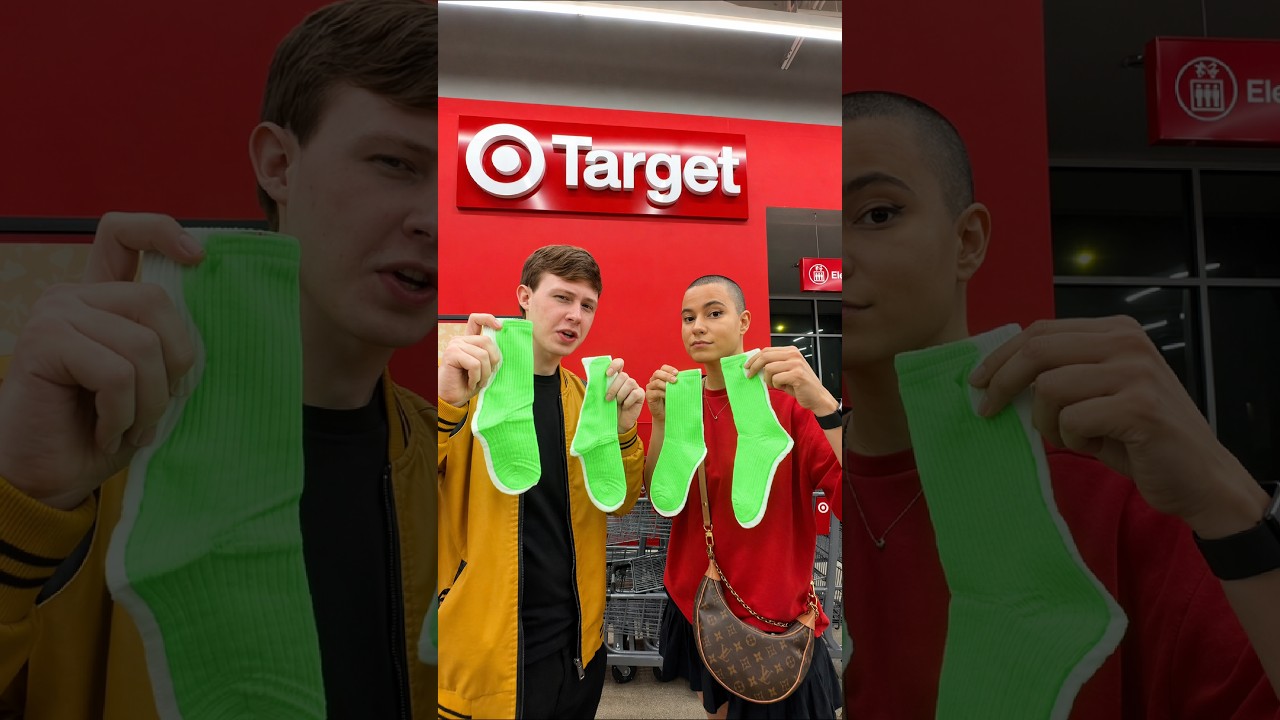 Who's Socks Will Be Dirtier After 10 Minutes In Target? 🤔🎯 #crash #thecrashcorner #socks