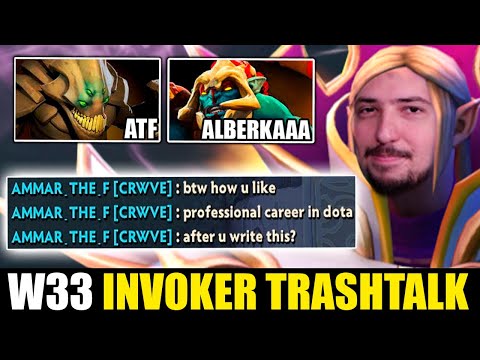 This is how W33 plays Invoker against Batrider - ATF vs Huskar Trashtalk