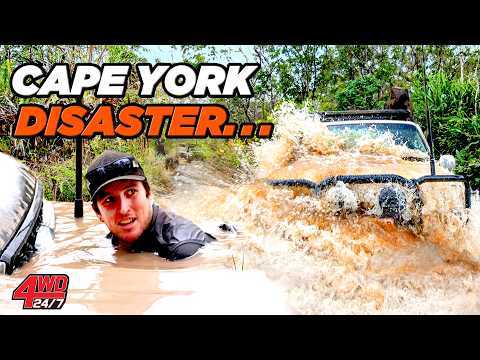 3 4WDS FLOODED - 1 DOESN’T MAKE IT... Cape York river crossings cause carnage!