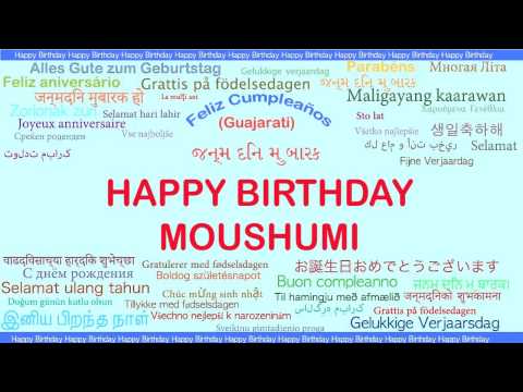Moushumi   Languages Idiomas - Happy Birthday