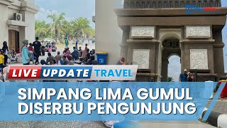 Simpang Lima Gumul Kediri Diserbu Pengunjung saat Libur Tahun Baru, Banyak Pengunjung Luar Daerah