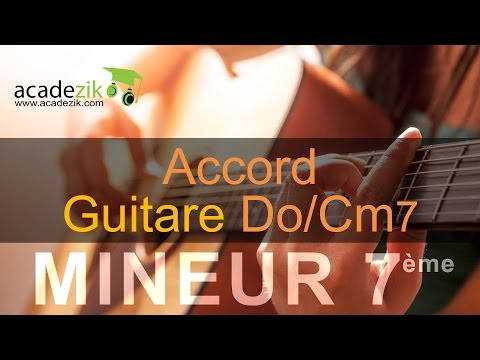 Accord guitare DO mineur septième - Cm7 chord (vidéo)
