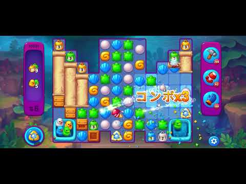 Fishdom Very Hard level 10591 no boosters フィッシュダム ベリーハード