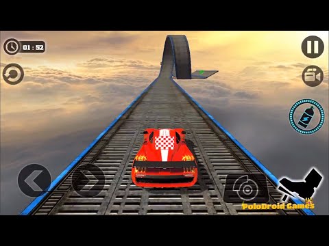Impossible Stunt Car Tracks 3D: Red Car Driving Stunts - Level 7-10 Racing Game Android iOS Gameplay