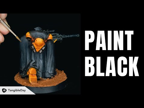 How to Paint Black on Miniatures, Fast, Simple Tips (Cloth, Cloaks, and Armor)