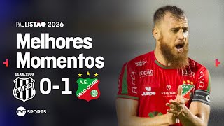 VELO CLUBE ACERTA A TRAVE DUAS VEZES, MAS CONSEGUE A VITÓRIA! PONTE PRETA 0X1 VELO CLUBE