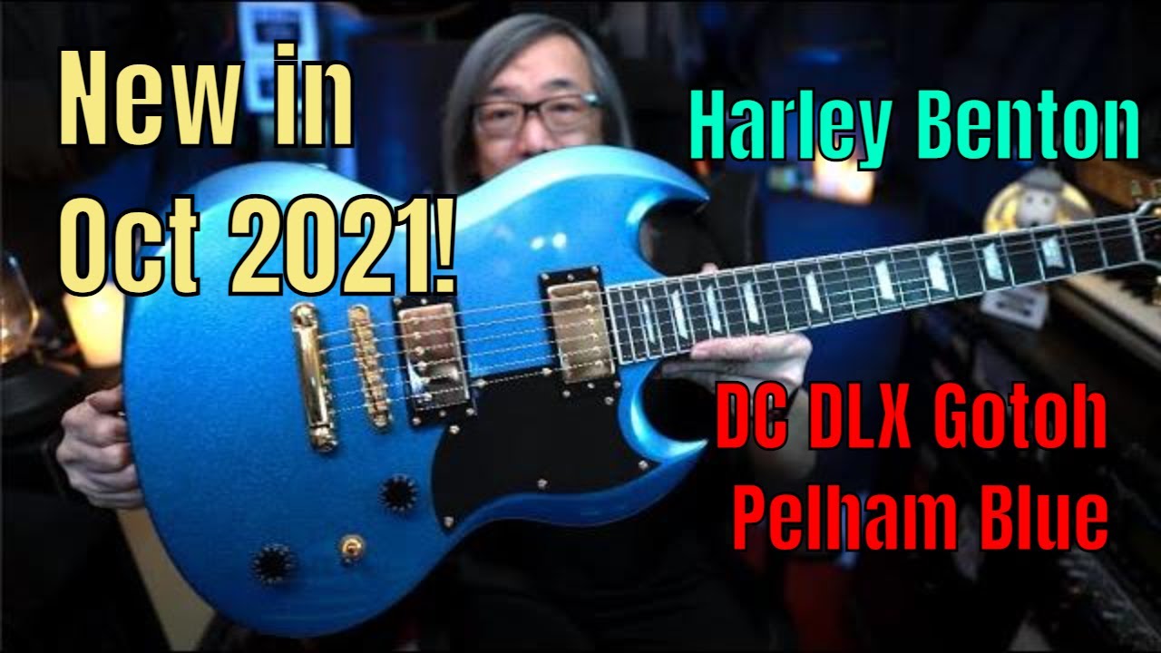 Harley Benton DC DLX Gotoh Pelham Blue - YouTube