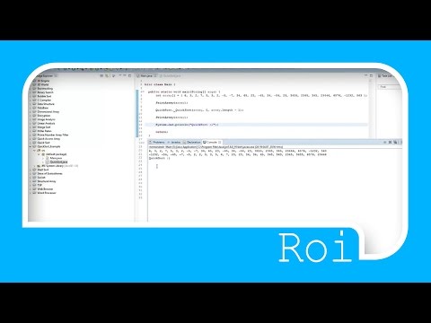 Quick Sort In Java Roy
